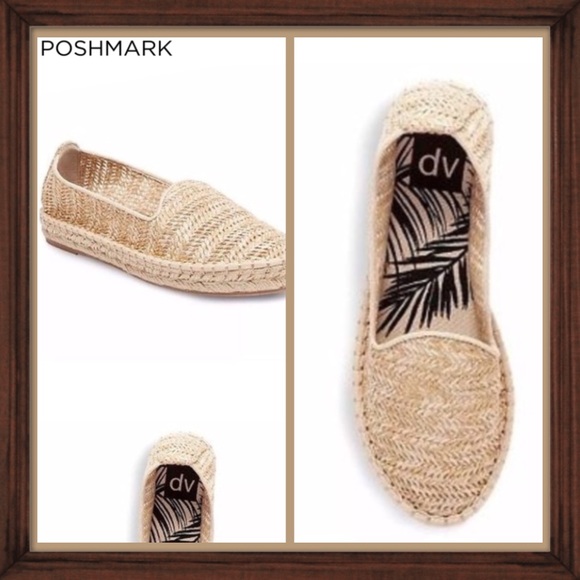 DV by Dolce Vita Shoes - DV Dolce Vita Tan Straw Espadrilles Size 8 NWOT